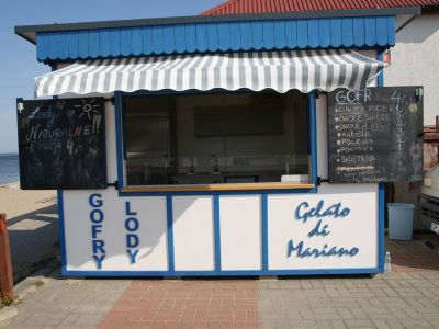 Eisdiele mit Ausrüstung