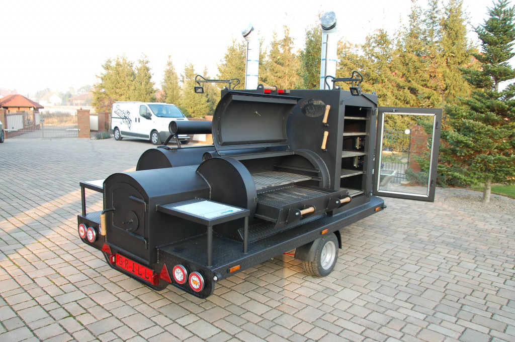 Texas XXL BBQ Party Grill Event Smoker Trailer Catering Imbiss