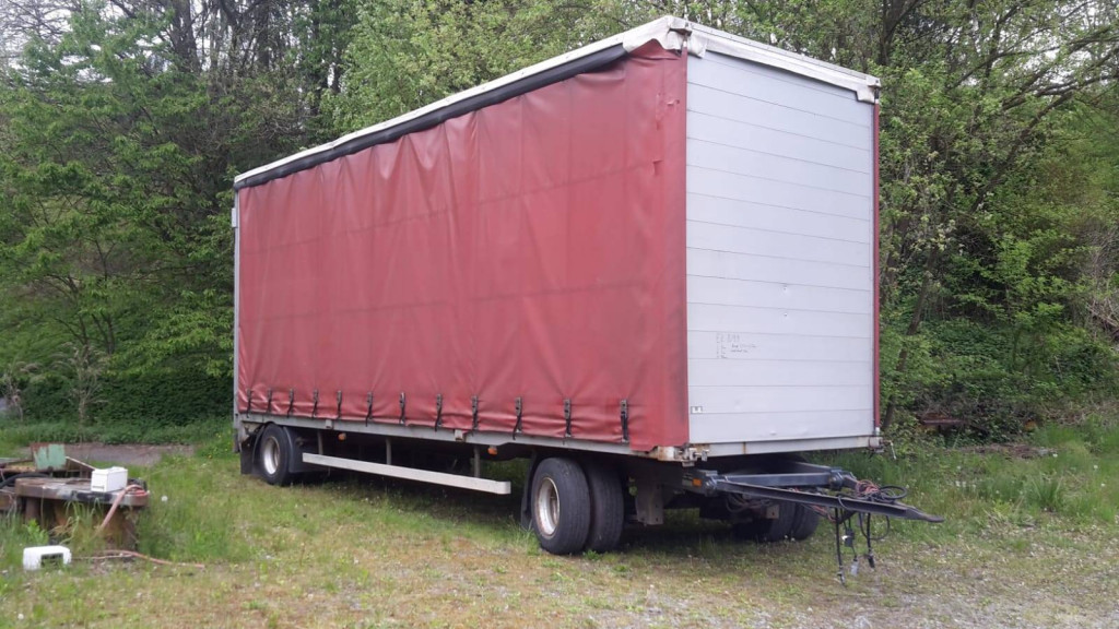 2 Achser Jumbo Anhänger mit Klapprampe Fa Tima