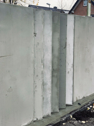 Sichtschutz, Betonwände (Look), Sichtschutzzaun, Betonzaun