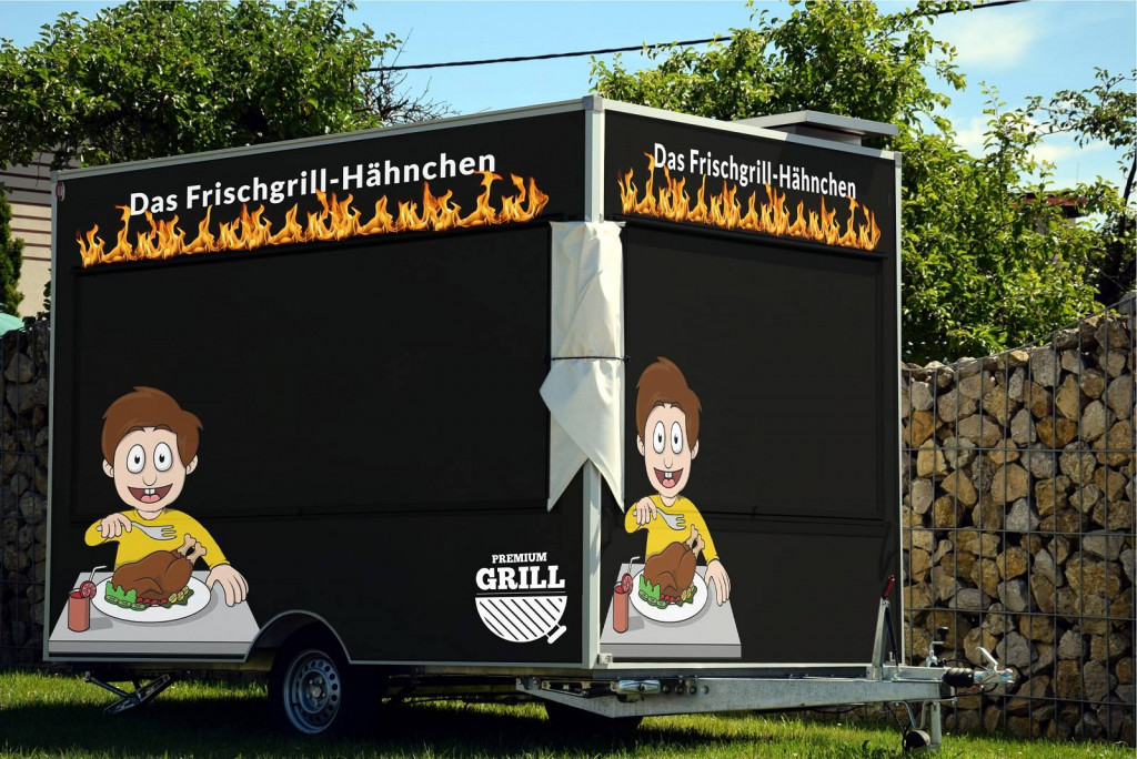 AKTION! Hofmann Hähnchenwagen Verkaufsanhänger 1800kgGG GEBRAUCHT