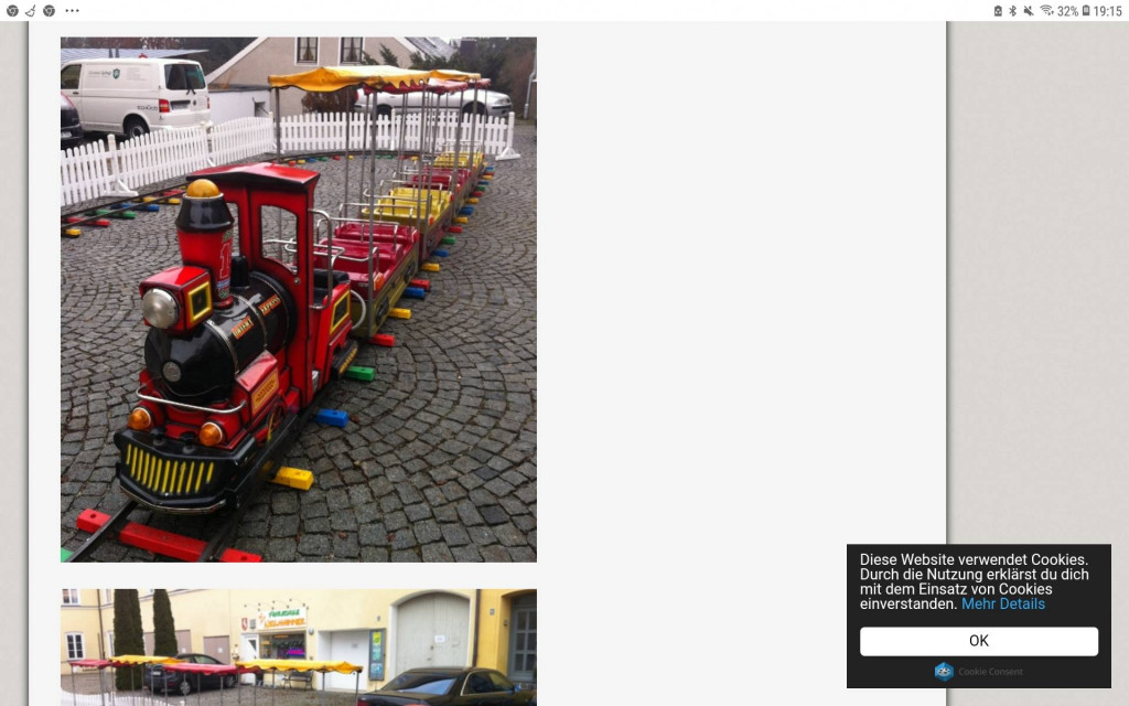 Kinder Eisenbahn für 15 Kinder